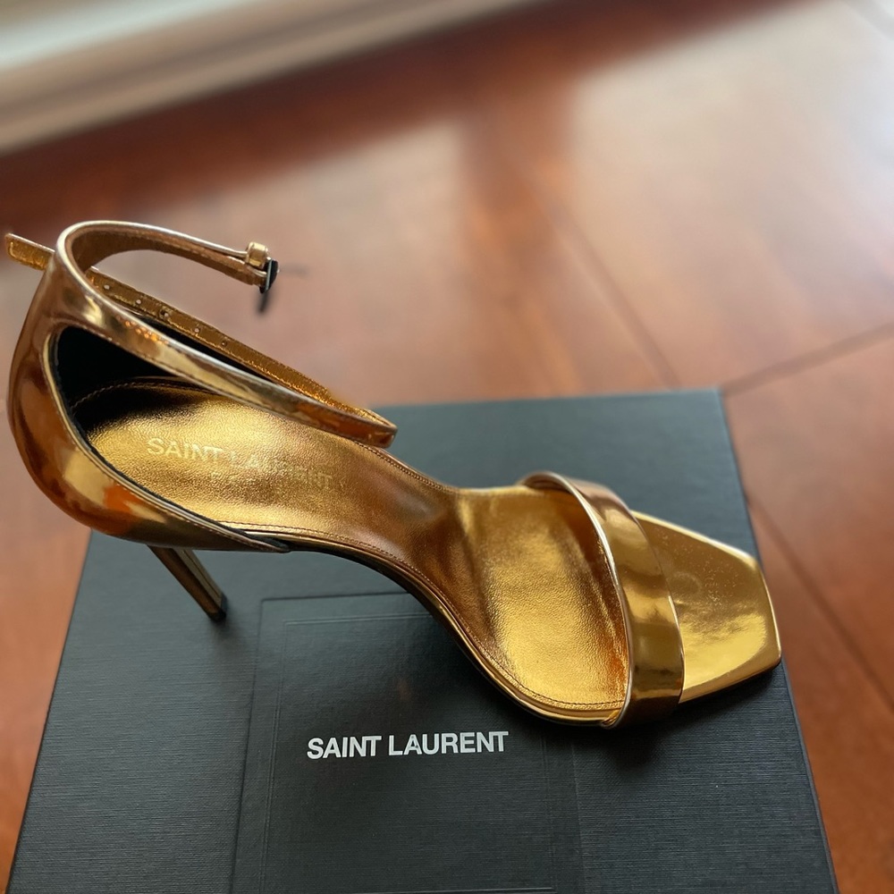 Brand New! Never worn. Size 40 Saint Laurent sandals. - Picture 4 of 5